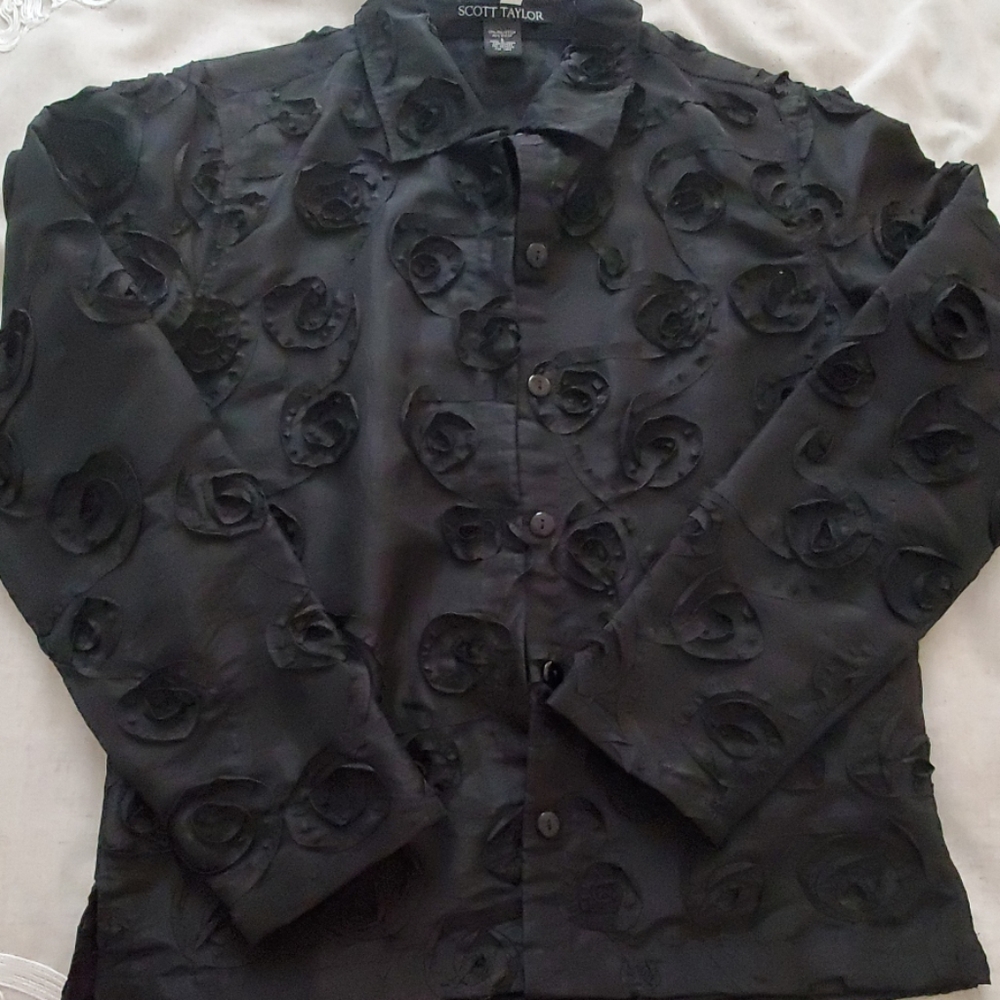 Scott taylor black shirt with designs